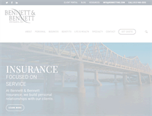 Tablet Screenshot of bennettins.com